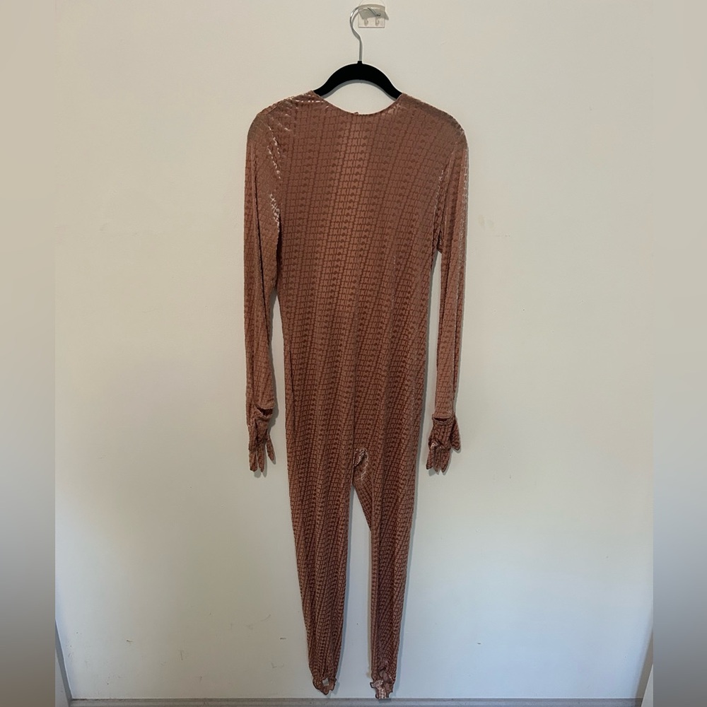 Skims catsuit in Sienna 2X velvet
